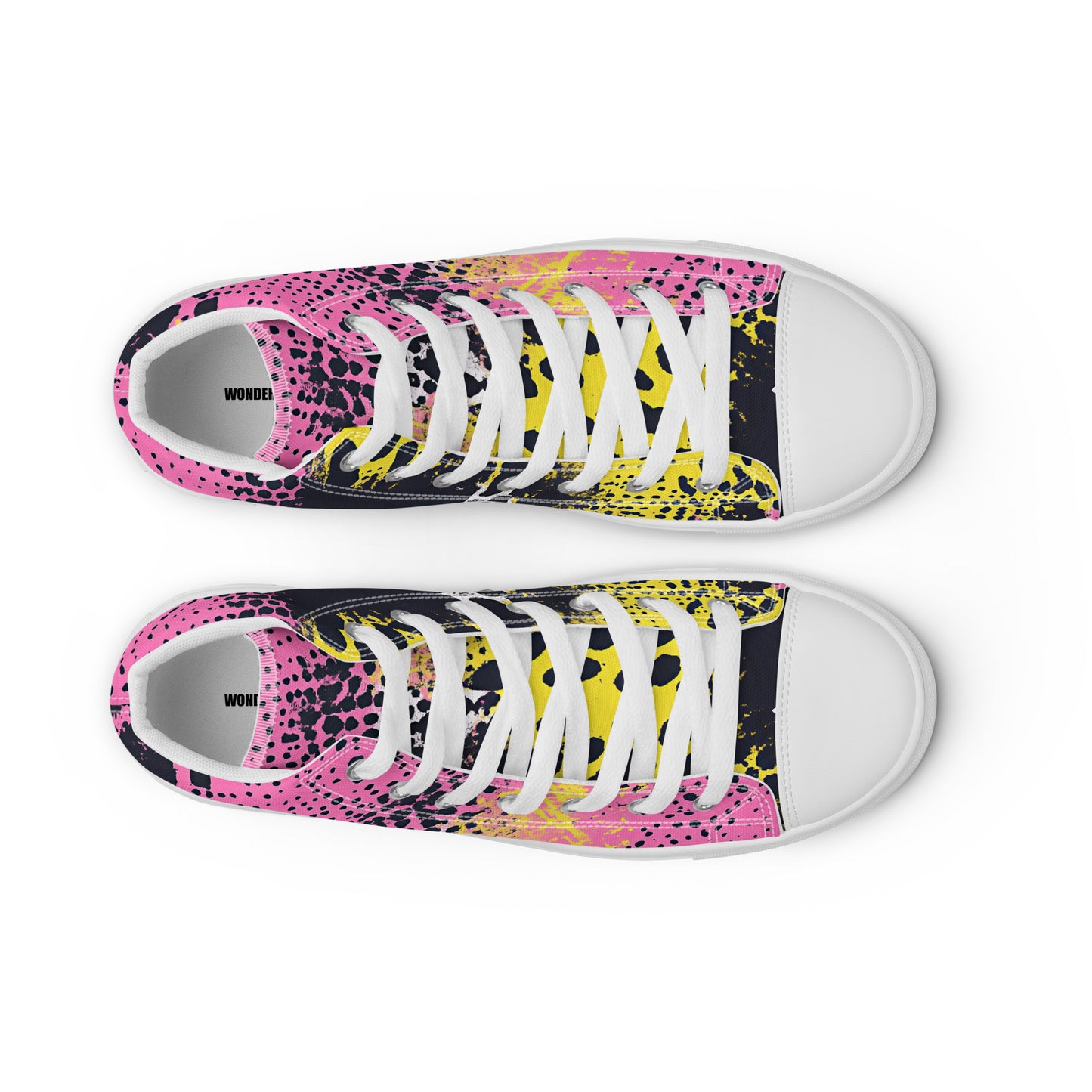 Neon Venom – Pink Acid Snake Canvas High-Tops | Women’s High Top Archive 01 – #41