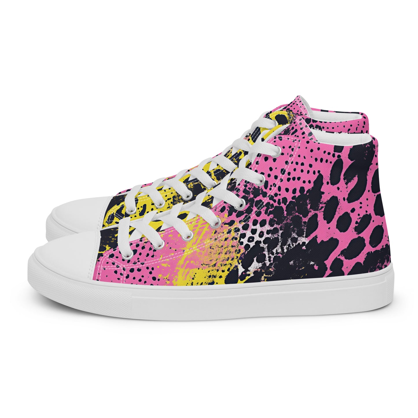 Neon Venom – Pink Acid Snake Canvas High-Tops | Women’s High Top Archive 01 – #41