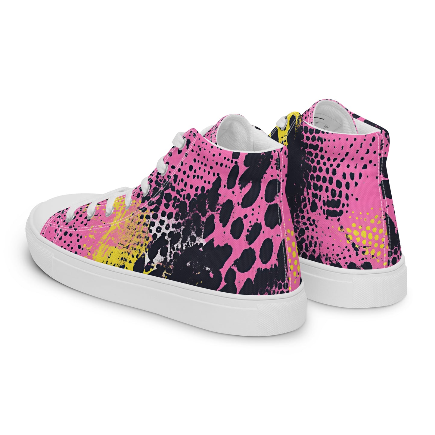 Neon Venom – Pink Acid Snake Canvas High-Tops | Women’s High Top Archive 01 – #41