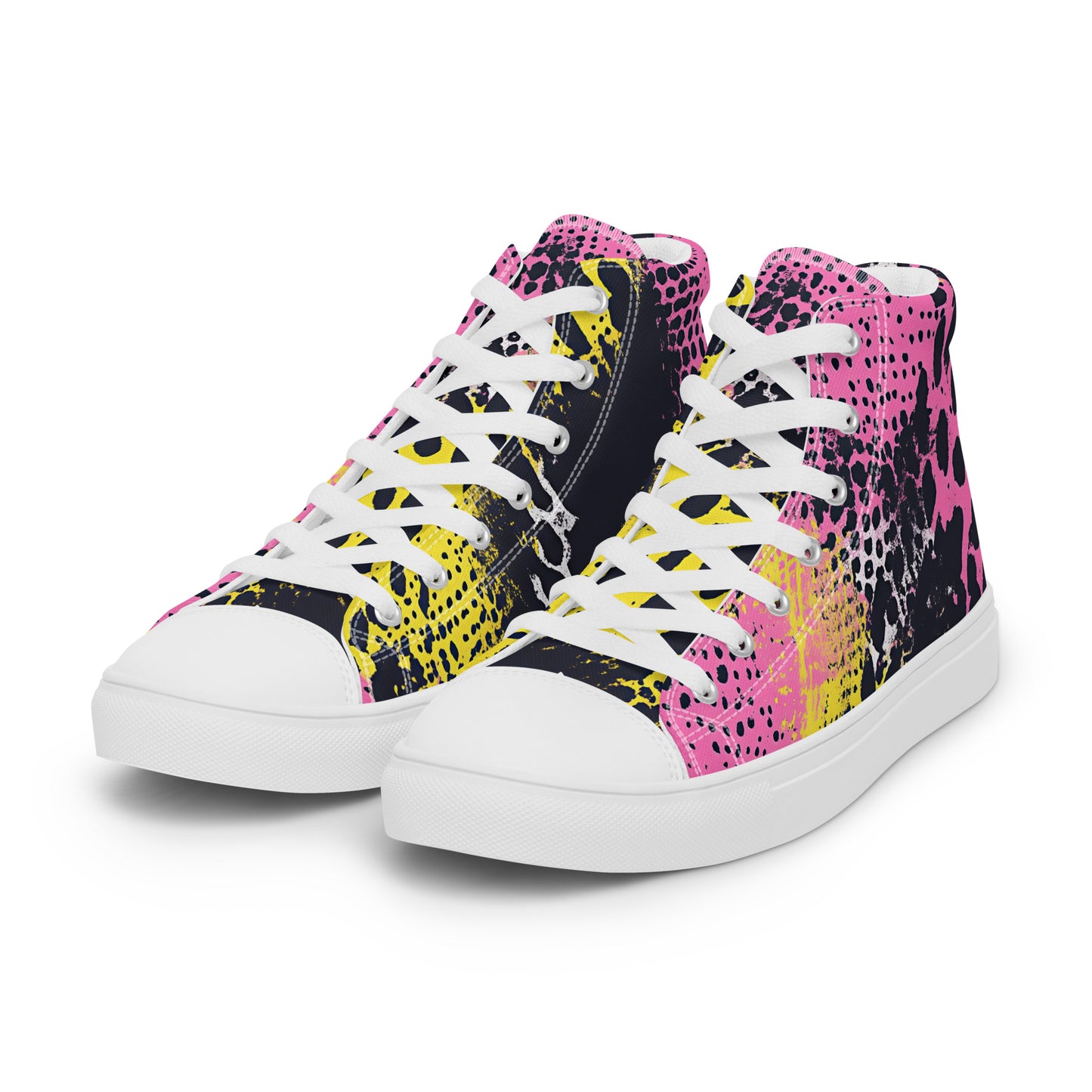 Neon Venom – Pink Acid Snake Canvas High-Tops | Women’s High Top Archive 01 – #41