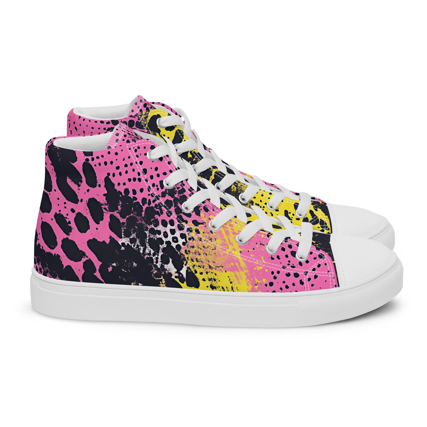 Neon Venom – Pink Acid Snake Canvas High-Tops | Women’s High Top Archive 01 – #41