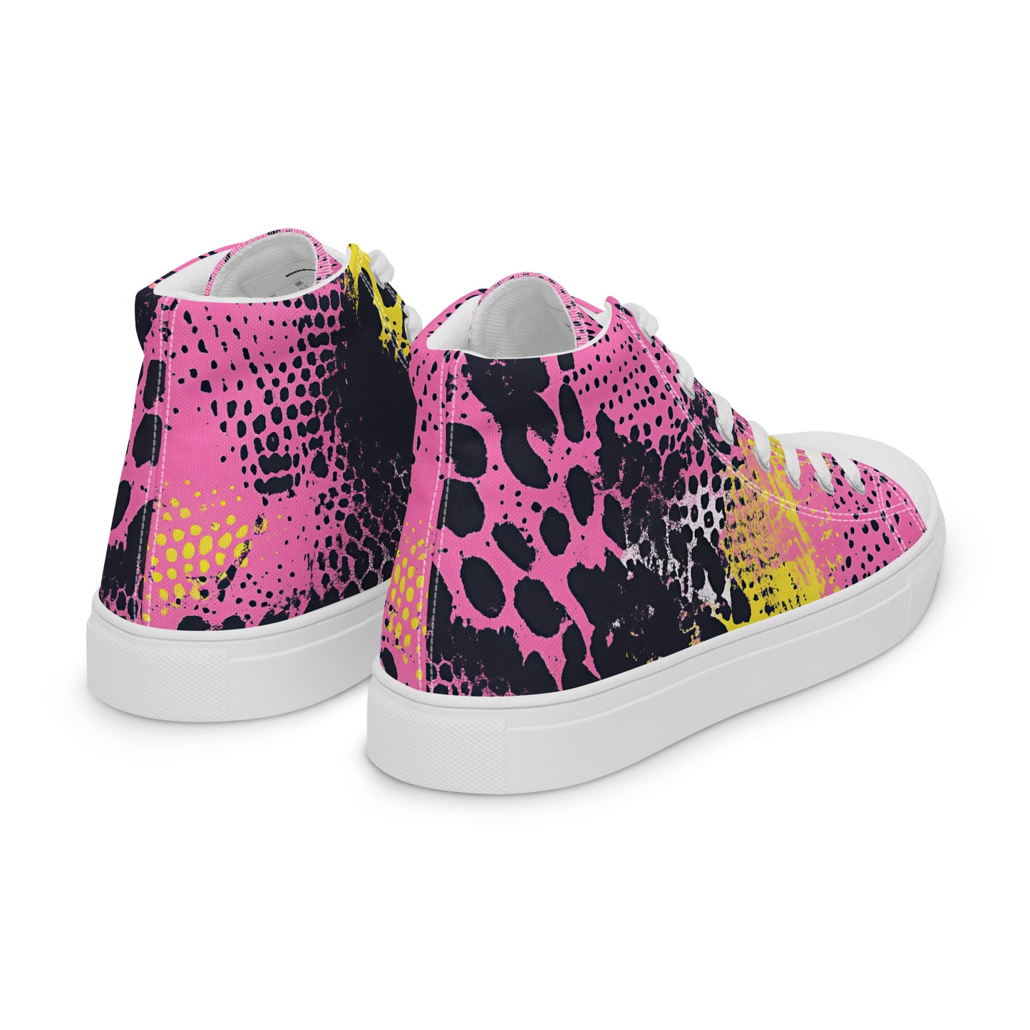 Neon Venom – Pink Acid Snake Canvas High-Tops | Women’s High Top Archive 01 – #41