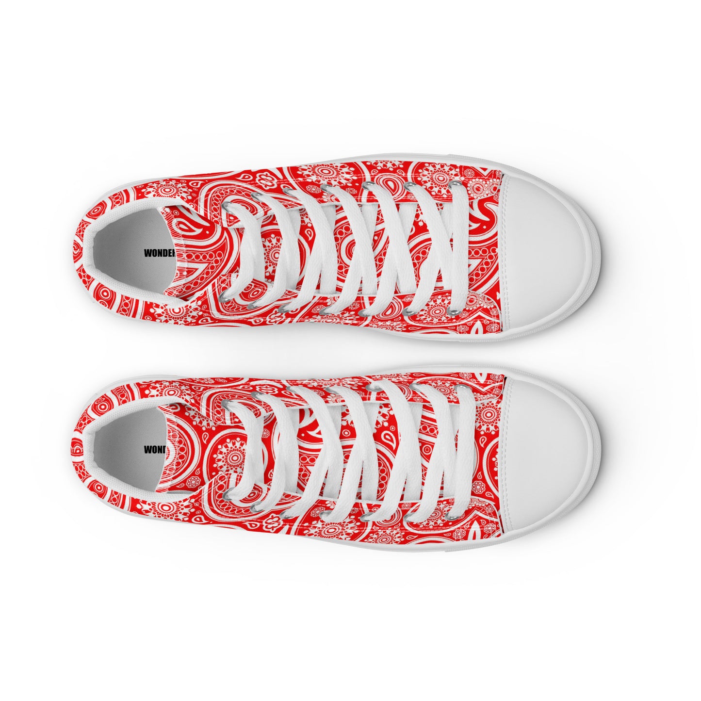 MEN'S HIGH TOP BANDANA 02 IN RED