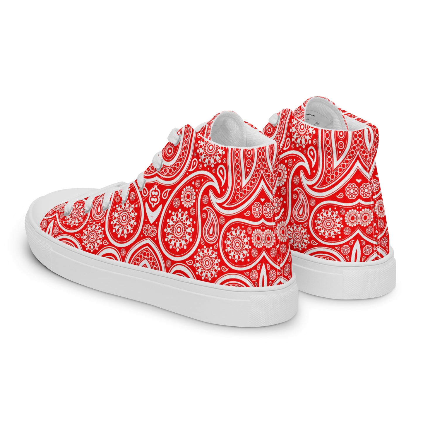 MEN'S HIGH TOP BANDANA 02 IN RED