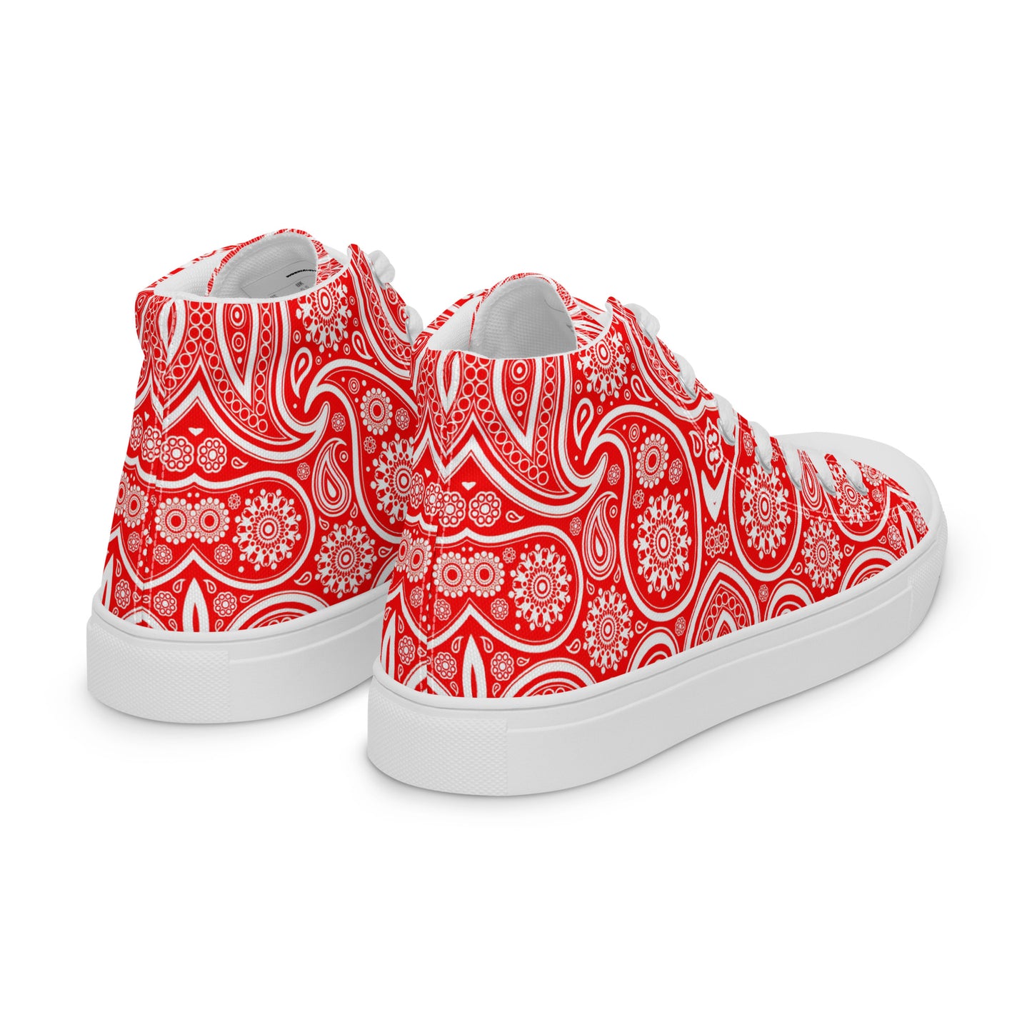 MEN'S HIGH TOP BANDANA 02 IN RED